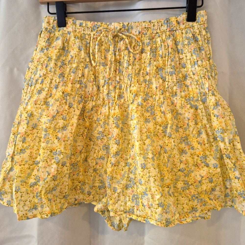 Floral Yellow Skort By American Eagle